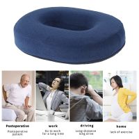 ☽♂❣ Office Seat Cushion Memory Foam Round Seat Cushion Pain Relief Back Support Pillow Cushions Bedsore Prevent Hemorrhoid Pad Home