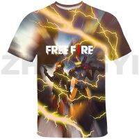 ฟรี Fire Garena 3D เสื้อยืดตลกเกม Camouflage Army Men เสื้อผ้าฤดูร้อนลำลองแขนสั้นเด็กอะนิเมะเสื้อกีฬา Tops tees