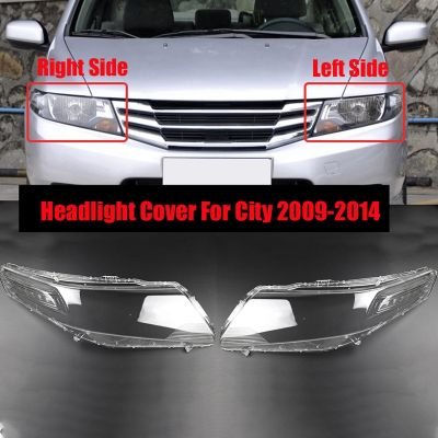 for Honda City 200-2014 Car Headlight Cover head light lamp Transparent Lampshade Shell Lens Glass