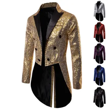 Any Old Iron Gold/Silver Sequin Suit Jacket