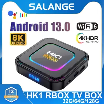 HK1 Rbox-H8s 4K Ultra HD Mini Smart TV Box 4GB+64GB Dual-Band WiFi