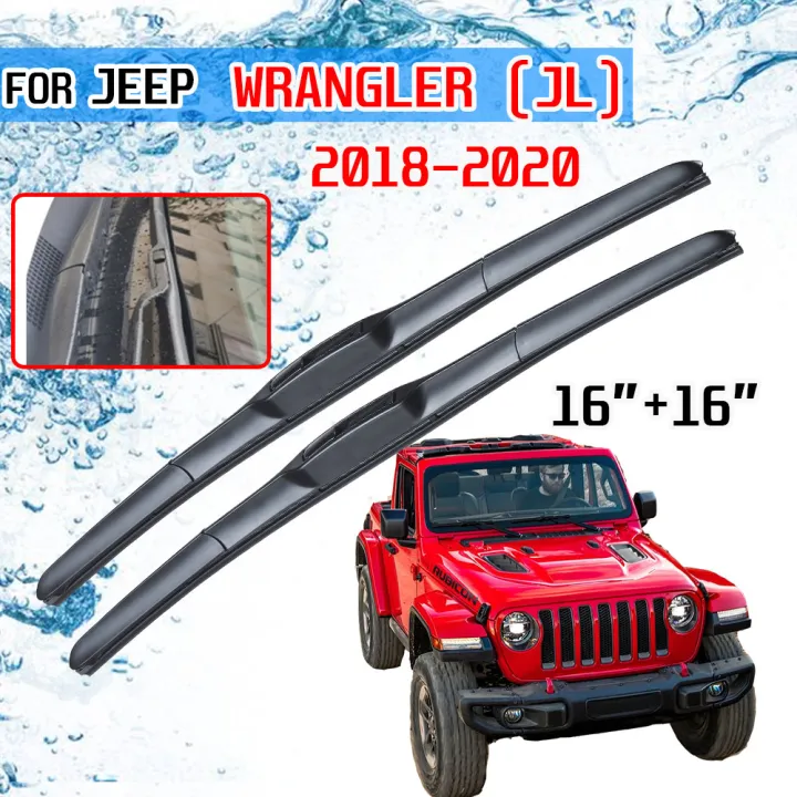 NEW For JEEP Wrangler JL 2018 2019 2020 2021 Sport S Sahara Rubicon  Accessories Front Windscreen Wiper Blade Brushe for Car U J Hook | Lazada PH