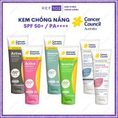 Kem chống nắng Cancer Council Active Năng Động SPF 50+ PA ++++ và Face Day Wear Invisible [TEM NK CHÍNH HÃNG] Ref102