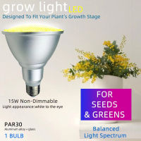 LED Grow Light Par30 15W Full Spectrum Sunlike E27 LED Growing Bulb สำหรับในร่ม Hydroponics ดอกไม้พืช LED Growth Lamp