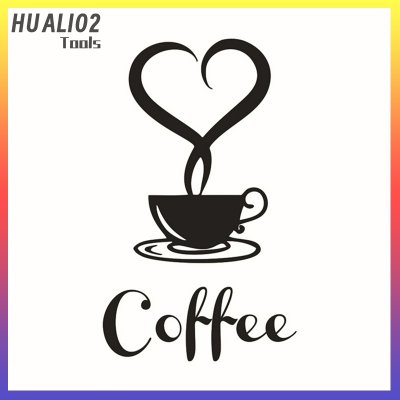 แก้วกาแฟ HUALI02แก้วสติ๊กเกอร์ไวนิลลอกได้ที่ตกแต่งบ้านในครัวสติ๊กเกอร์ติดผนัง DIY