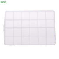 ?【Lowest price】HOMA 24ช่องกล่องพลาสติกกรณีเครื่องประดับลูกปัดเก็บภาชนะ CRAFT Organizer