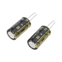 ✺✌ 2Pcs 18x35mm 4700uF 50V Aluminum Electrolytic Capacitor 105°C Dimension New