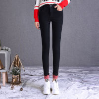 Denim Pants Woman Pantalon Winter Warm Women Jeans Skinny Velvet Thick Cotton Autumn High Waist Jeans Women Black Trousers 17464