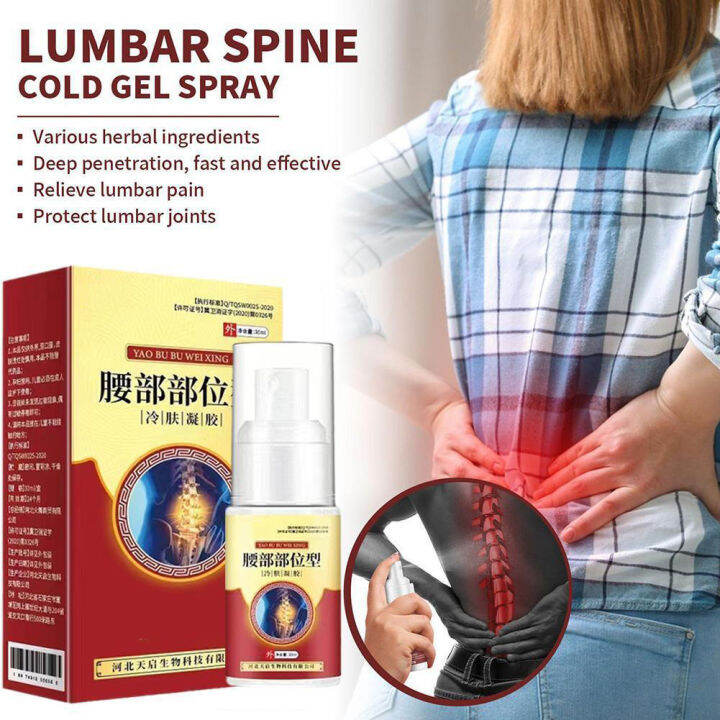 Lumbar Part-Type Cold Compress Gel Lumbar Spray Lumbar Soreness Pain ...