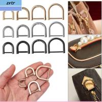 ZVTR DIY โลหะ ขั้วต่อสายรัดกระเป๋า สายรัดไหล่ ถอดออกได้ หัวเข็มขัดแหวนสกรู D Ring Buckle ห่วงกระเป๋า เข็มกลัด