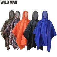 เสื้อกันฝนกันน้ำ3 In 1 Unisex Rain Jacket Poncho สำหรับปีนเขาเดินป่ากลางแจ้ง