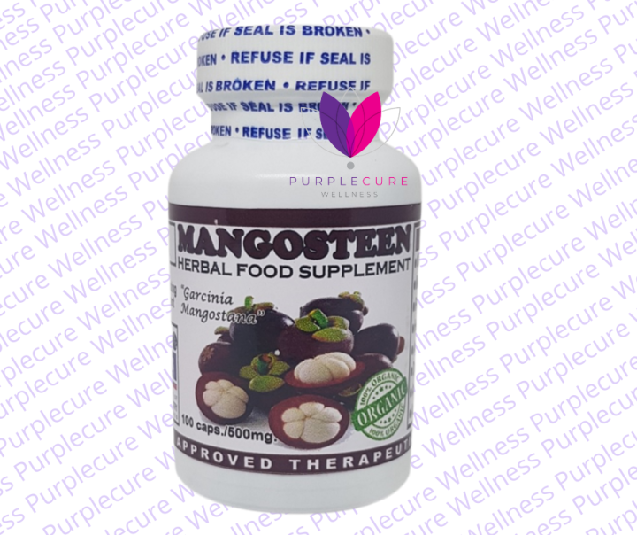 Mangosteen Organic Herbal Food Supplement 100 capsules FDA Approved