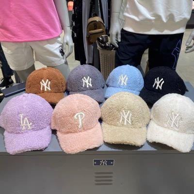 2022 NY หมวกเบสบอล หมวกขนสัตว์อบอุ่นสไตล์ฮิปฮอปสําหรับผู้หญิงและผู้ชาย หมวกแก็ป