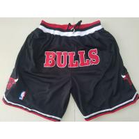 ♜NBA 17-18 Season Chicago Bulls Basketball Jerseys Shorts BLACK