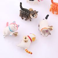 Cute Cartoon Cat Handle Brass Rotatable Cabinet Knobs Wardrobe Door Handle Drawer Single Hole Surface Mounted Small Handle Door Hardware Locks