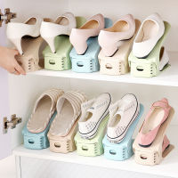 【cw】 Nordic Adjustable Shoe Rack Integrated Shoe Rack Three-Dimensional Simple Plastic Shoe Rack Double Layer Shoe Support Storage Rack ！