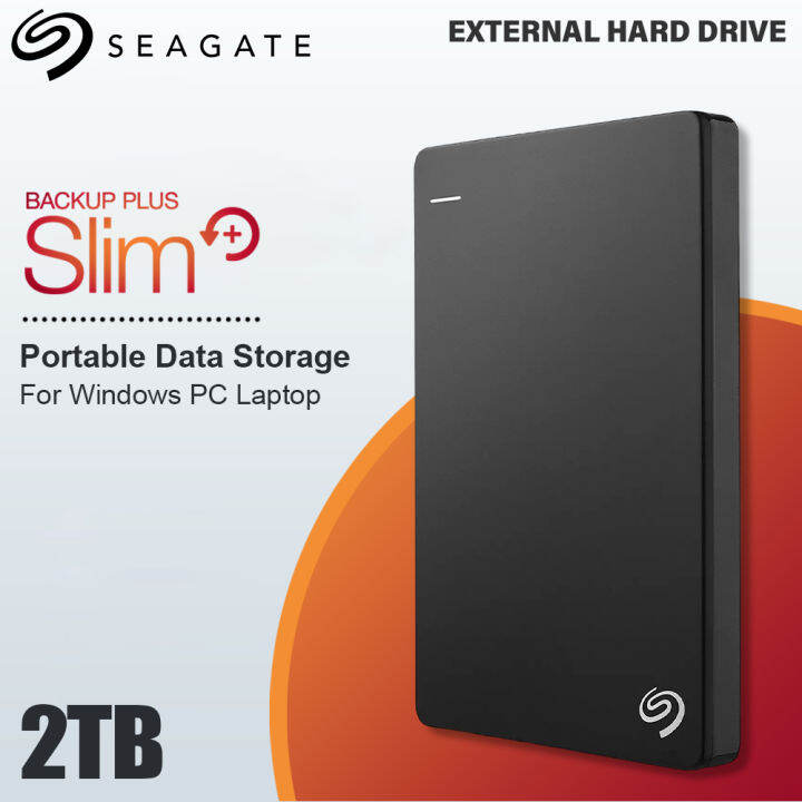 Seagate 1TB 2TB External Backup Plus Slim Hard Drive USB 3.0 HDD