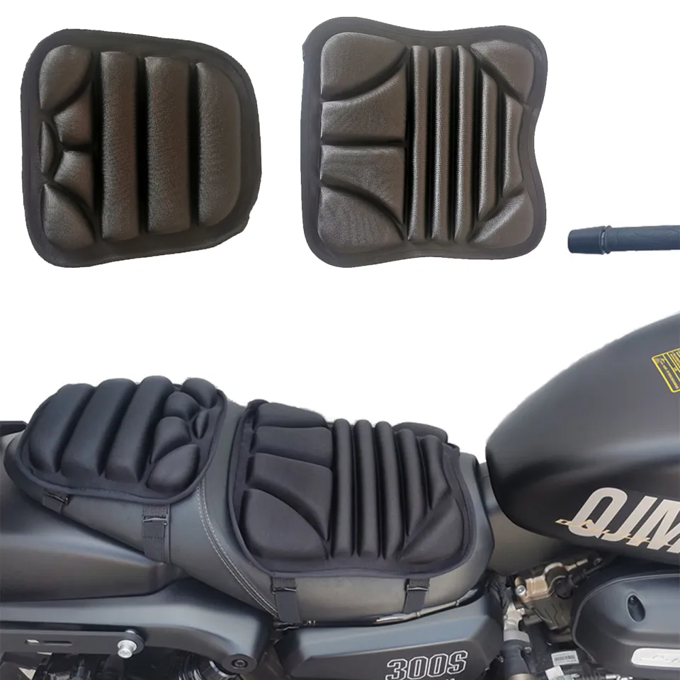 Motorcycle Gel Seat Pad Shock Absorption for Long Distance Rides