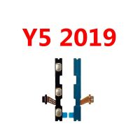 สำหรับ Huawei Y5 Y6 Y9 Y7สวิตช์ปรับระดับเสียงปุ่มเปิดปิด2019กุญแจปุ่มด้านข้างอะไหล่สายเคเบิลเฟล็กซ์