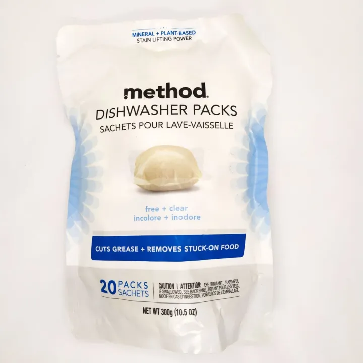 Method Power Dish Dishwasher Detergent Packs Triple Action Cleaning