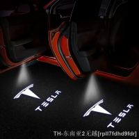 hyf✉☁ Tesla porta bem-vindo logotipo projetor lâmpadas poça luzes brilhante emblema lâmpada LED acessórios do carro modelo 3 Y X S 2021 2022 2021