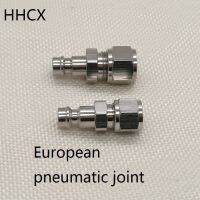 ✜ 10PCS/LOT MINI European pneumatic quick connect Male joint Pure copper pneumatic joint for PU 8x5mm 10x6.5mm