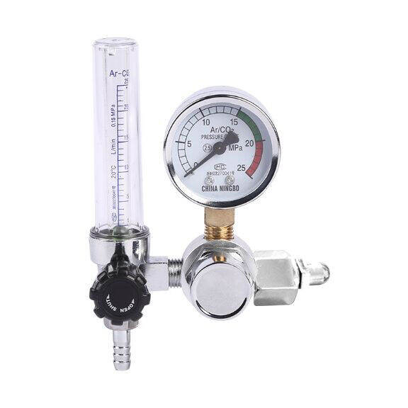 0-25Mpa Argon Regulator CO2 Mig Tig Flow-Meter Gas-Regulators Flowmeter ...