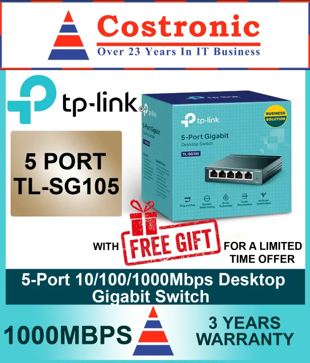 TL-SG105, 5-Port Gigabit Desktop Switch