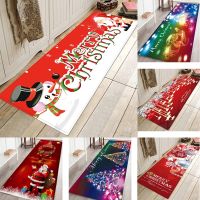 Christmas Carpet Santa Claus Bedroom Doormat Non-Slip Living Room Floor Rug Xmas Gift New Year 2022 Home Decoration Alfombra