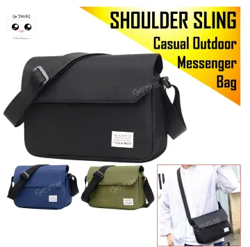 New Men's Fashion Geometric Pattern Front Zipper Bag Pu Single Crossbody  Chest Bag