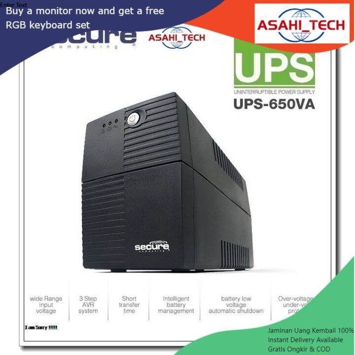 Awp/Secure UPS 650VA 1000VA 2000VA 3000vA power supply for office use