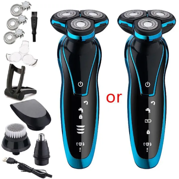 Electric Shaver Floating Razor for Men Wet Dry Waterproof Cordless ...