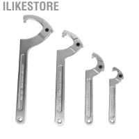 Ilikestore Adjustable Pin Spanner Wrench Hanging Rings Chrome Finish Hook Set Versatile Clear Scale Stable Grip Universal