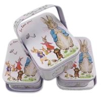 1PC Vintage Small Suitcase Storage Tin Metal Candy Box Gift Box Cookie Gift Box Small Suitcase Sundries Organizer Storage Can Storage Boxes