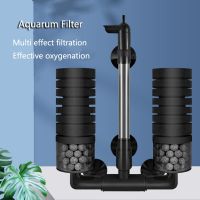 Black Aquarium Filter for Aquarium Fish Tank Air Pump Skimmer Biochemical Sponge Filter Aquarium Bio Filters Filtro Aquario Wall Stickers Decals