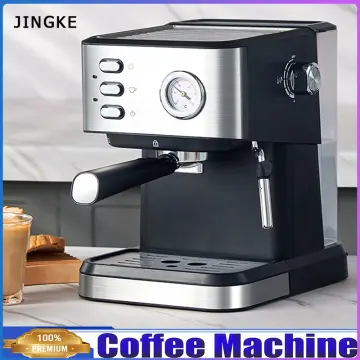 DMWD MINI Espresso Coffee Maker 5Bar Italian Pump Pressure Steam Milk  Frother Foam Bubble Machine Automatic