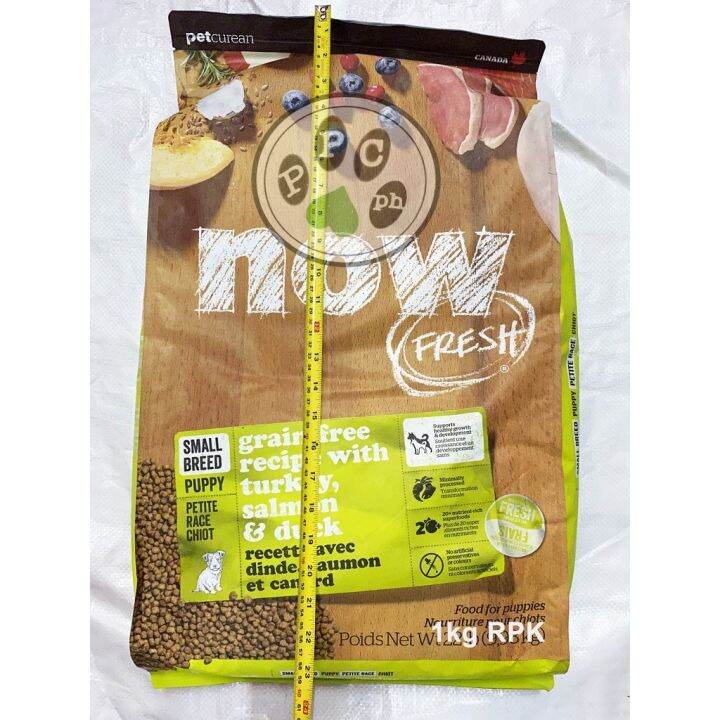 BEST SALE!!☞ ⊕ Now Fresh Dog Food Recipe TURKEY SALMON DUCK Small Breed Puppies 1KG RPK Lazada PH