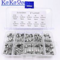 XMM-100pcs 5*20 Fast-blow Glass Tube Fuses Quick Blow Car Glass Tube Fuses Assorted Kit Amp 5x20 With Box Assortment Kit Fusiveis