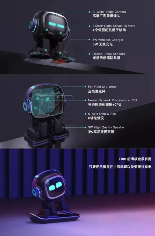 Emo Robot Emopet Intelligent Emotional Voice