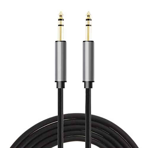 Pro Audio. 6.35mm Guitar Cable 15ft,LiuTian Guitar Cable 6.35mm Mono Jack 1/4 Inch TS Unbalanced Patch Speaker Cable Braided Instrument Male to Male Cord for Electric Bass Guitar Keyboard