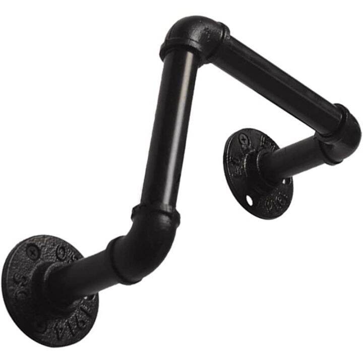 Pipe Shelf Bracket, Vintage Heavy Duty Wall Mounted Wine Holder