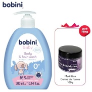 TẶNG MUỐI TẮM 100G Gel tắm gội trẻ em Bobini Baby dịu nhẹ 1+ ngày tuổi