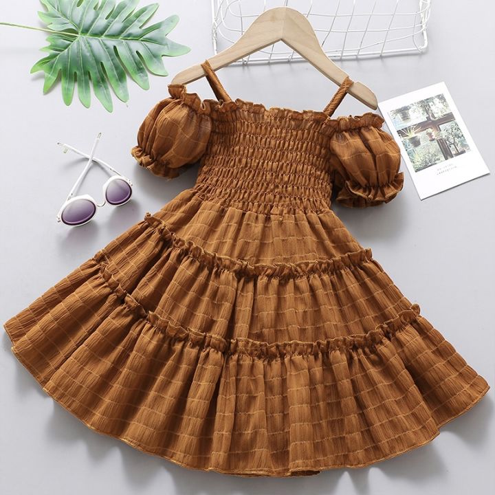 summer-girls-dress-2023-new-style-bud-sleeve-splicing-cake-skirt-for-kid-1-to-8-years-old-fashionable-fashionable-princess-skirt