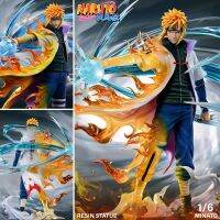 Figure ฟิกเกอร์ Evil Studio จากการ์ตูนเรื่อง Naruto Shippuden นินจาจอมคาถา โอ้โฮเฮะ นารูโตะ ชิปปุเดง ตำนานวายุสลาตัน Namikaze Minato นามิคาเสะ มินาโตะ 1/6 โฮคาเงะรุ่นที่ 4 ประกายแสงสีทองแห่งโคโนฮะ งานปั้น พร้อมไฟ Hokage Resin Statue With LED โมเดล