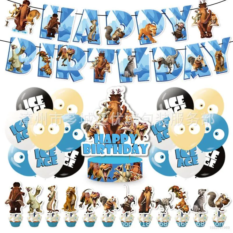 Ice Age 3 Party Supplies | Ice age birthday party, Dinosaur party, Ice age
