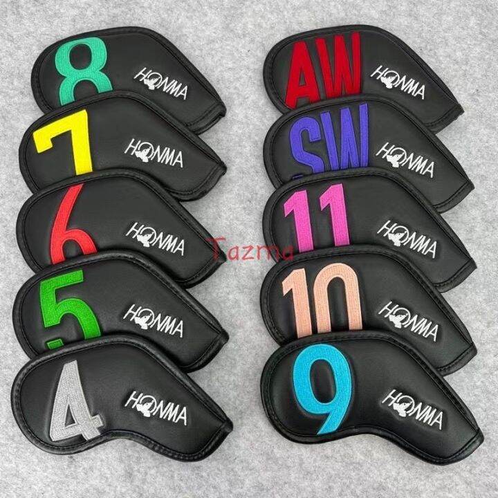 honma-branded-new-golf-club-iron-headcover-4567891011awsw-pu-leather-waterproof-for-iron-head-protection-cover-free-shipping