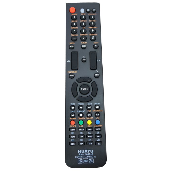 new-rm-l1098-8-for-panasonic-samsung-htachi-sharp-universal-lcd-tv-remote-controls