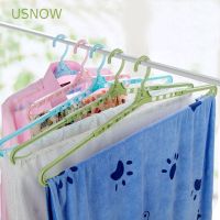 ♈ USNOW Retractable Multifunction Space Saver for Clothes Wardrobe Clothes Towel Hanger