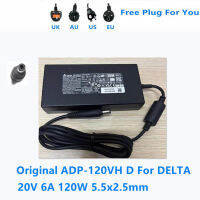 Original AC Adapter Charger สำหรับ In NUC 20V 6A 120W 5.5 × 2.5มม. DELTA ADP-120VH D แล็ปท็อปแหล่งจ่ายไฟ