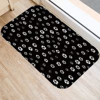 Floor Mats Classic Black White Geometric Printed Bathroom Kitchen Carpets Doormats Mat For Living Room Anti-slip Tapete